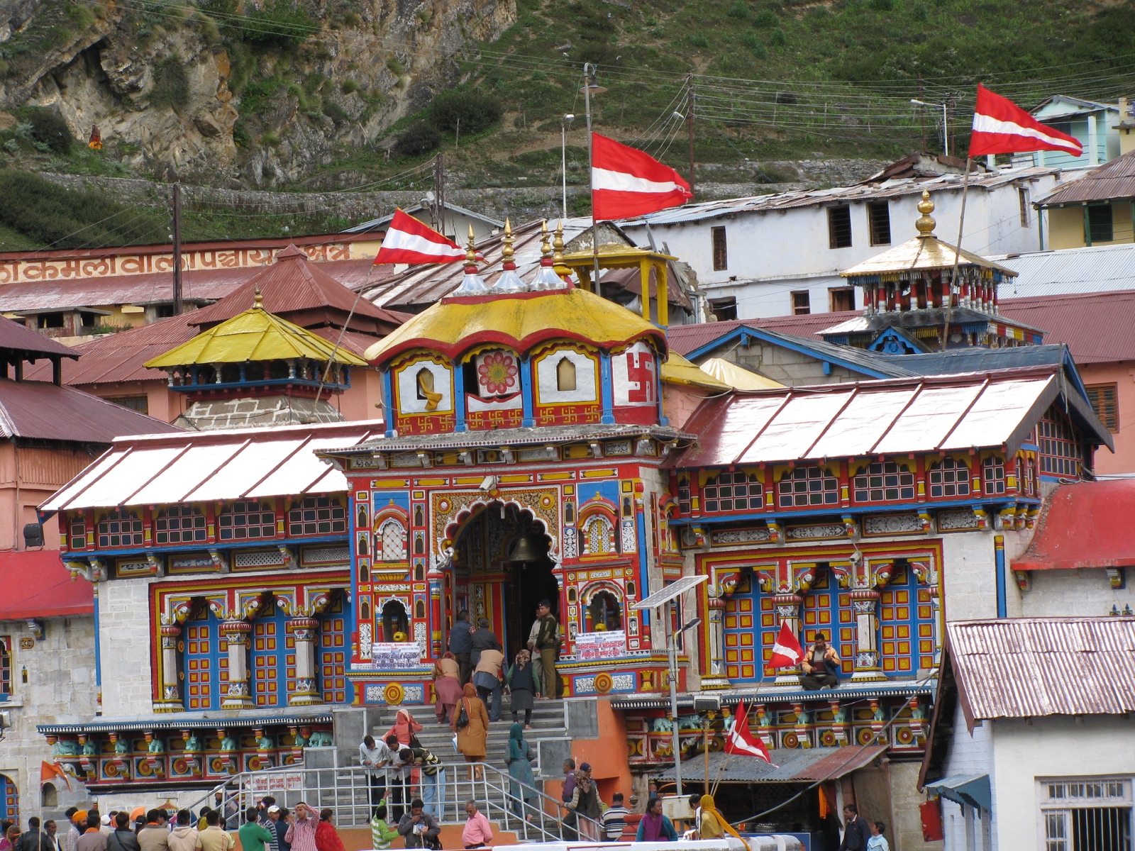 Badrinath Temple in the Garhwal Himalayas